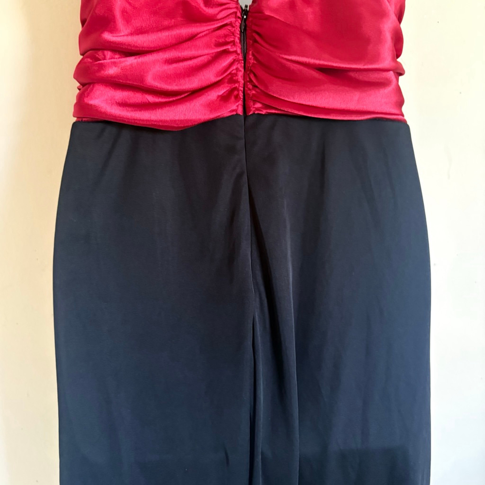 Y2K Connected Apparel Black‎ and Red Sleeveless Dress Size 10 - Picture 11 of 14